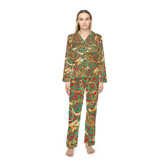 Women's Satin Pajamas (AOP)