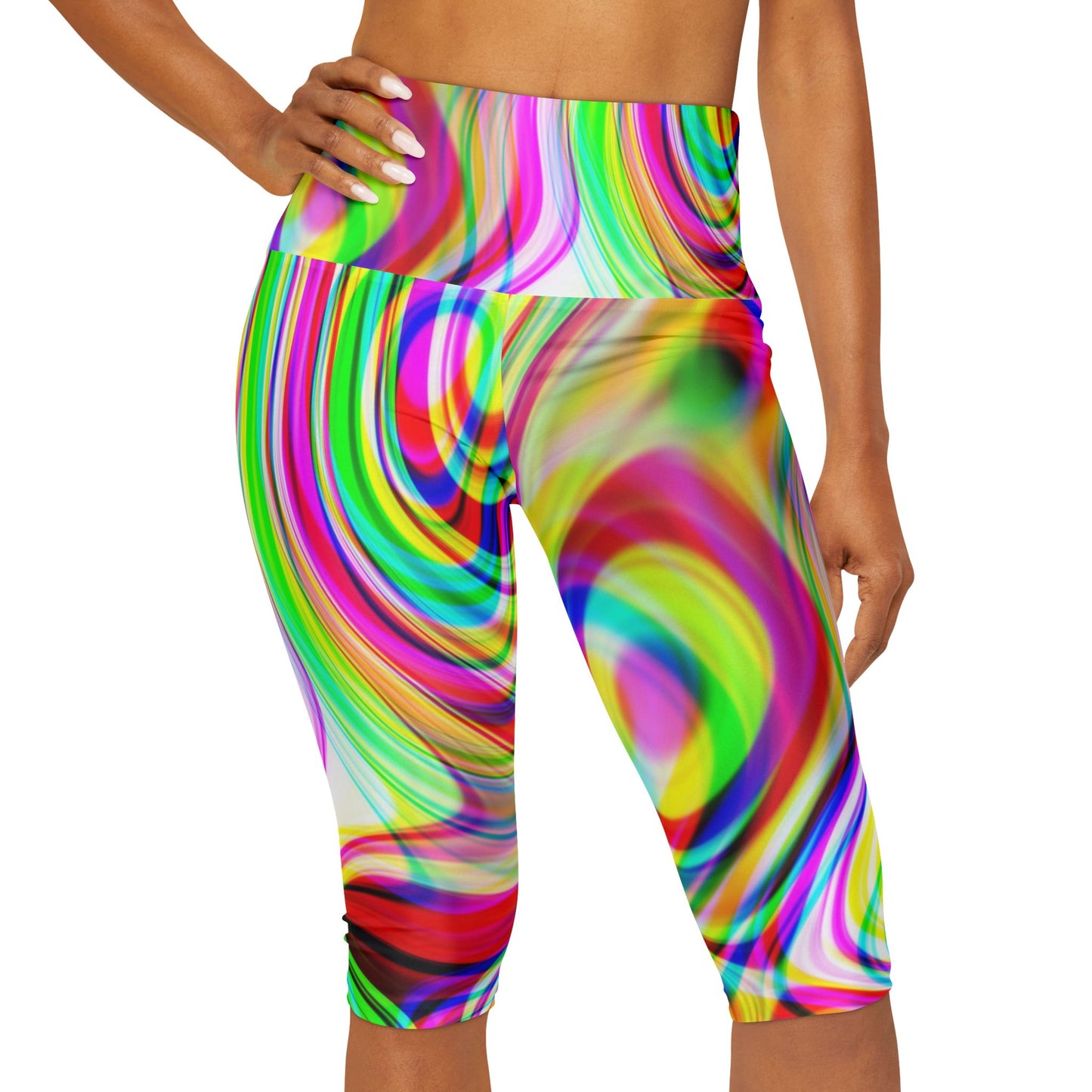 Yoga Capri Leggings (AOP)