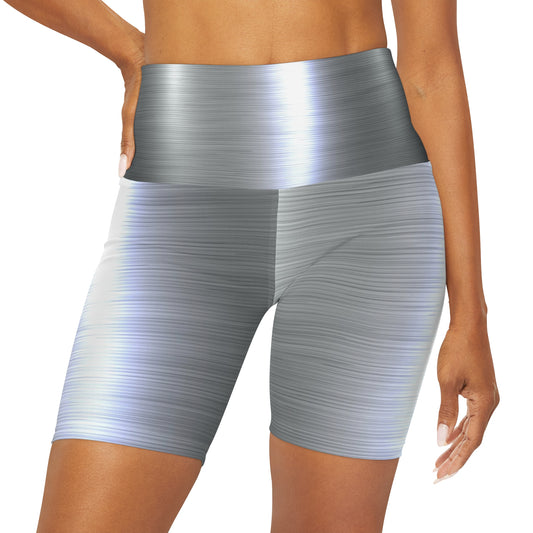 High Waisted Yoga Shorts (AOP)