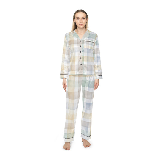 Women's Satin Pajamas (AOP)