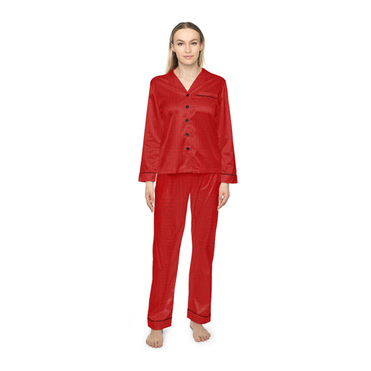 Women's Satin Pajamas (AOP)