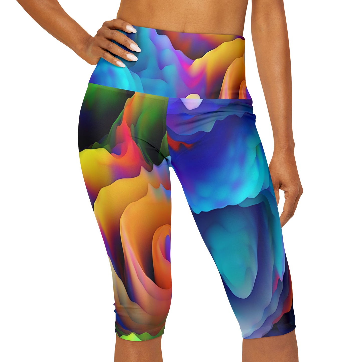 Yoga Capri Leggings (AOP)